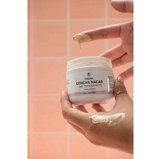 Crema Concha Nacar con Tepezcohuite