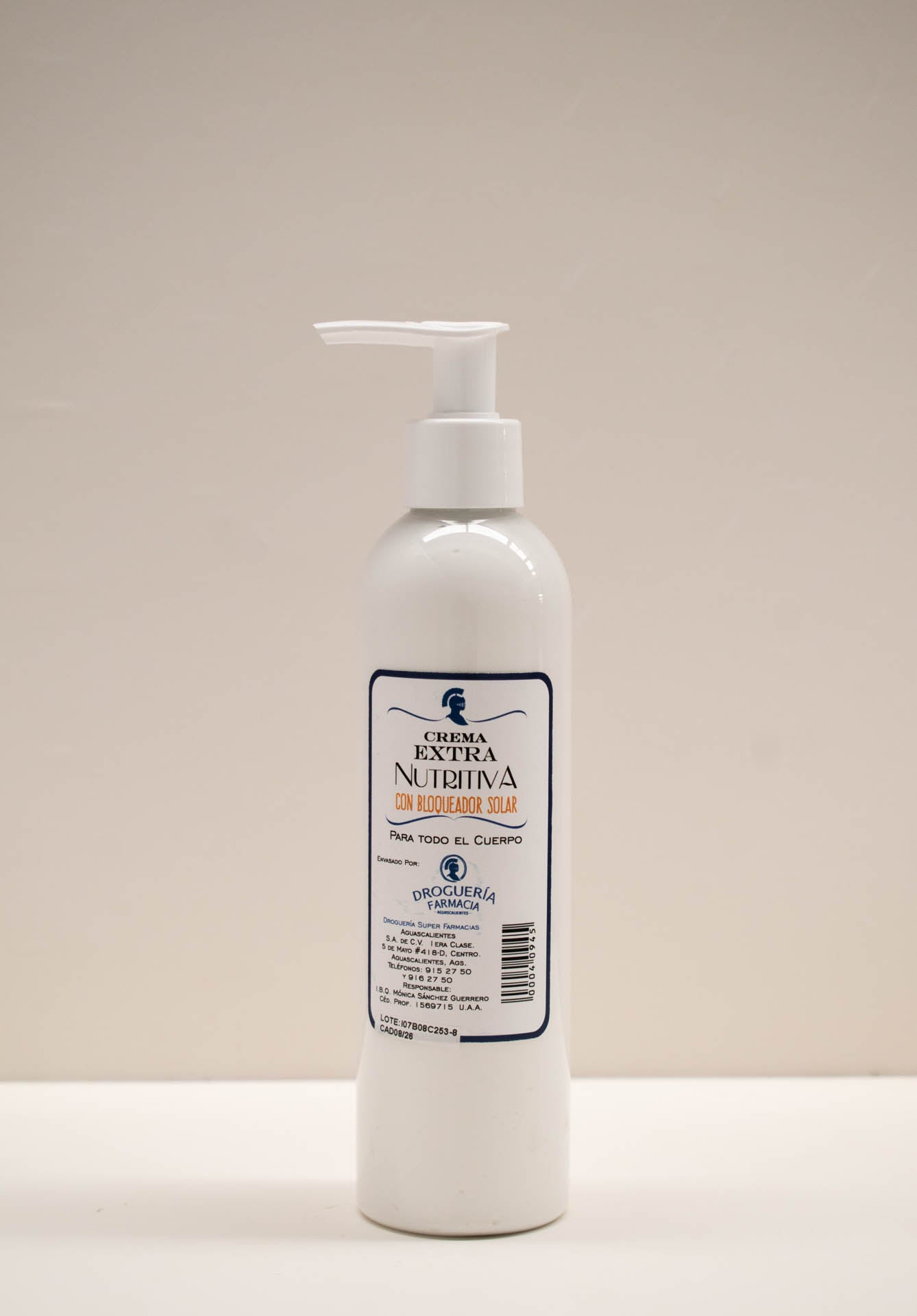 Crema Nutritiva con Bloqueador