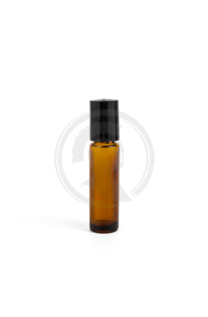 Imagen de 187-C Roll-On Vidrio Ambar 10ml Con Tapa Negra